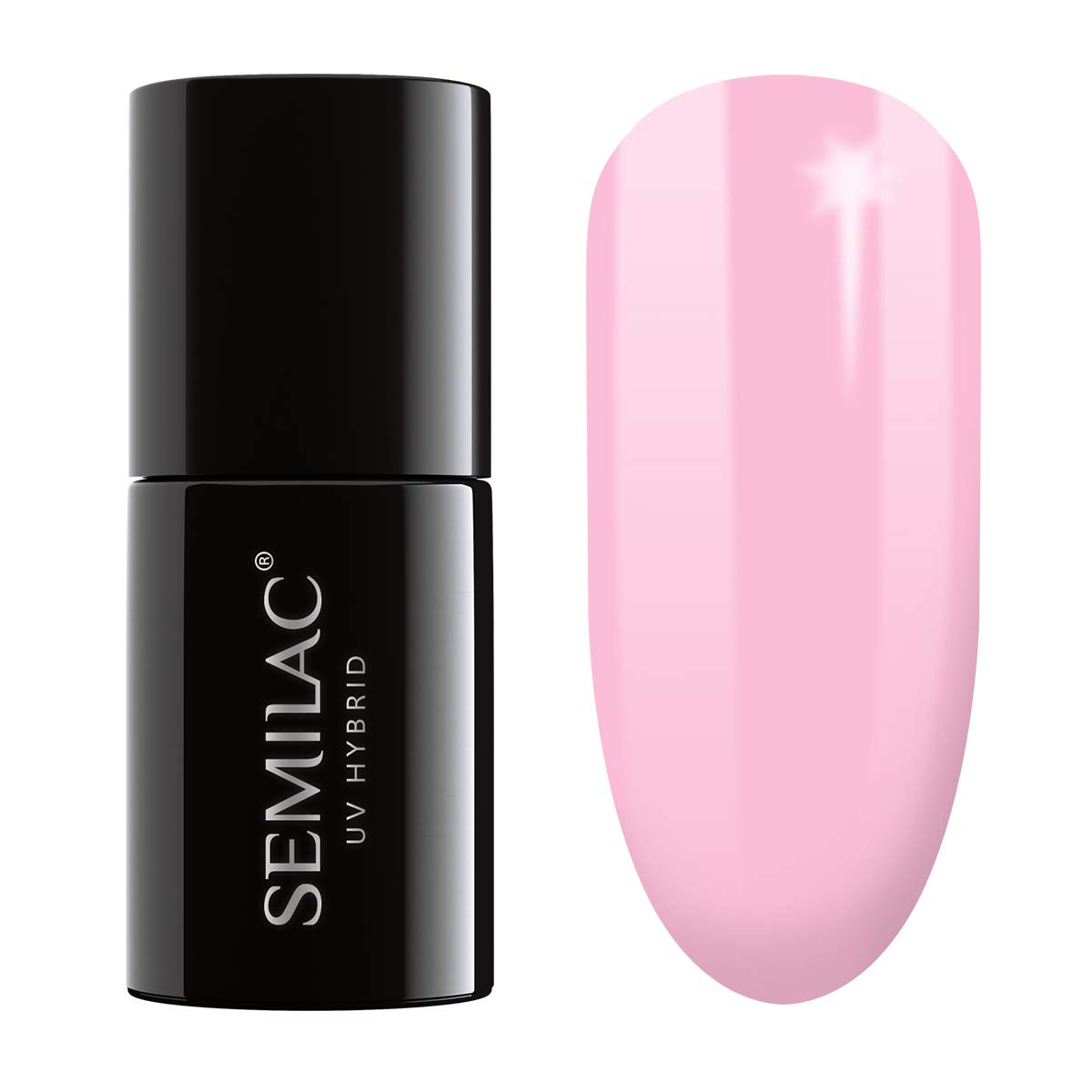 SemilacGel Nail Polish 003 Sweet Pink - Full Coverage Gel Polish - Soak Off Easy To Use LED/UV Nail Lamp - Long Lasting Manicure and Pedicure up to 3 weeks