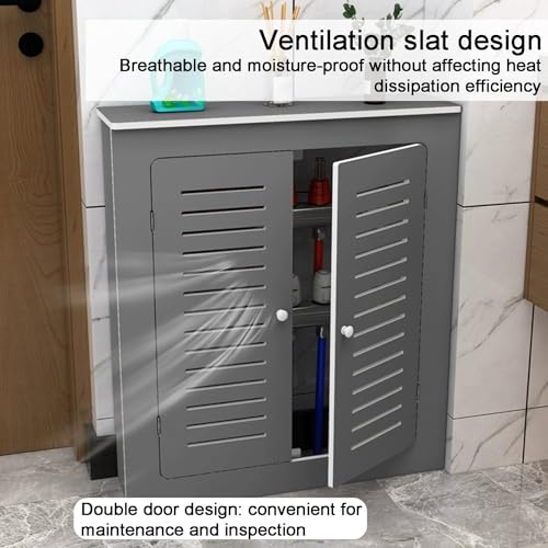 Cache-radiateur 2 portes ventilées pour optimiser les petits espaces de couloir