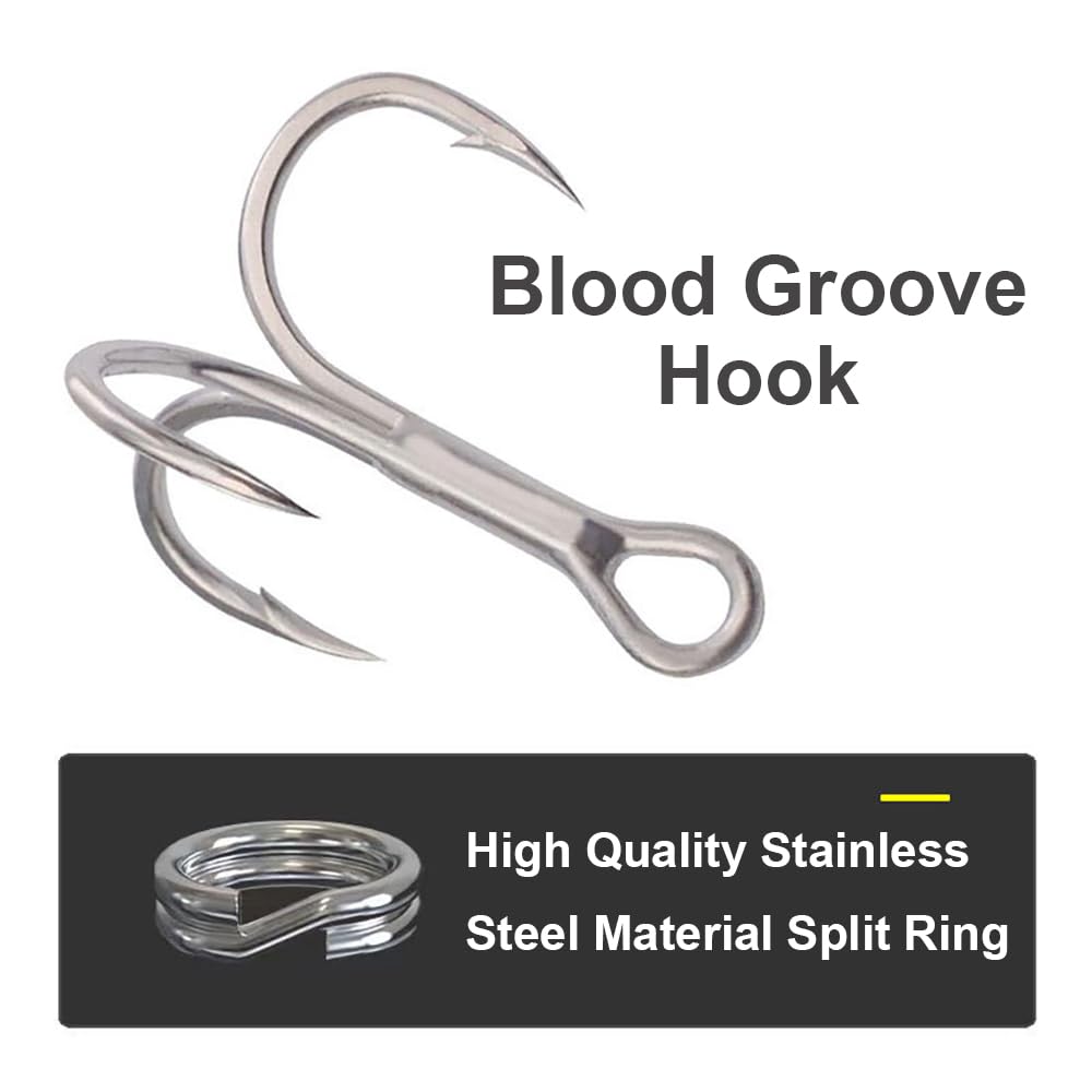Metalowe łyżki wędkarskie z długim odlewem, zestaw jigów wędkarskich, twarda przynęta do pływania typu Spinner Blade Lures do basu Trout Pike Freshwater i Saltwater