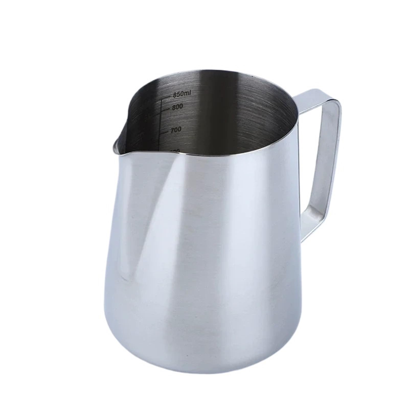 Jarra para Leche Jarra de acero inoxidable for espumar leche y crema (350/600/1000 ml) con escala(1000ML With Scale)