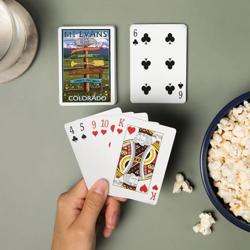 Baraja de 52 cartas tamaño póker Mt. Evans Colorado miniatura 2