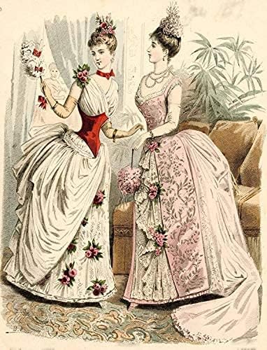 Lady Victorian Bustle Rococo Dress Pannier Petticoat Hoop Skirt Party Dress Lining for Women White - Image 6