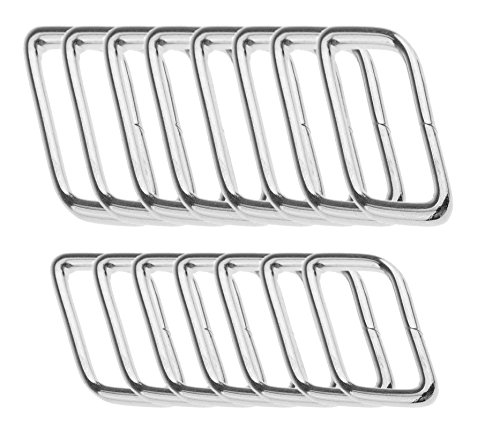 BlueXP 40 Piezas 32mm 38mm Anillo Cuadrado de Metal para Mochila y Accesorios de Ropa