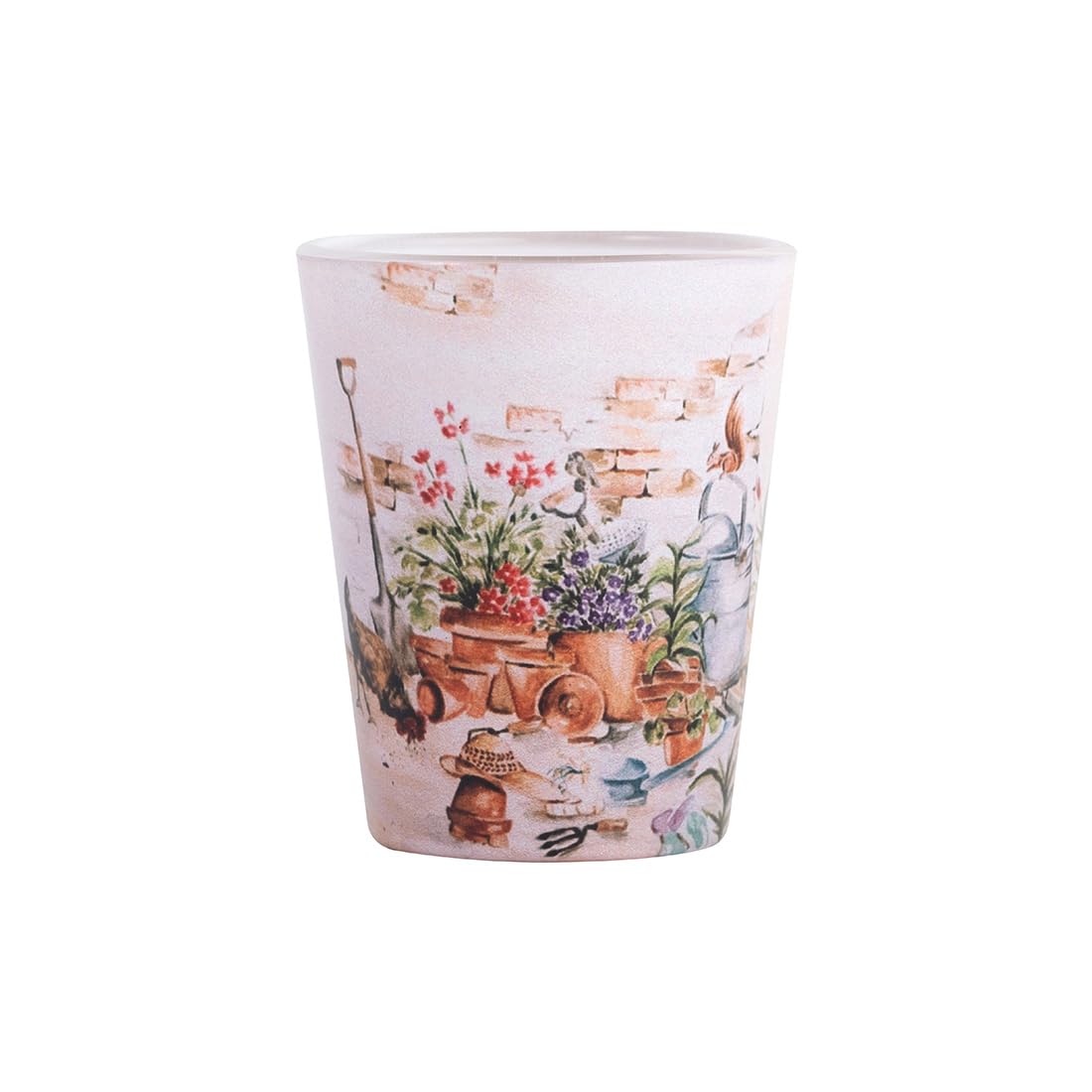 KOLOROBIA English Themed Garden Shot Glass, for Everyday Drinking Whiskey, Tequila, Vodka, Liqueur, Bars, Cocktail, Home Bar, Gifts for Men, 30 ML (Pack of 2)