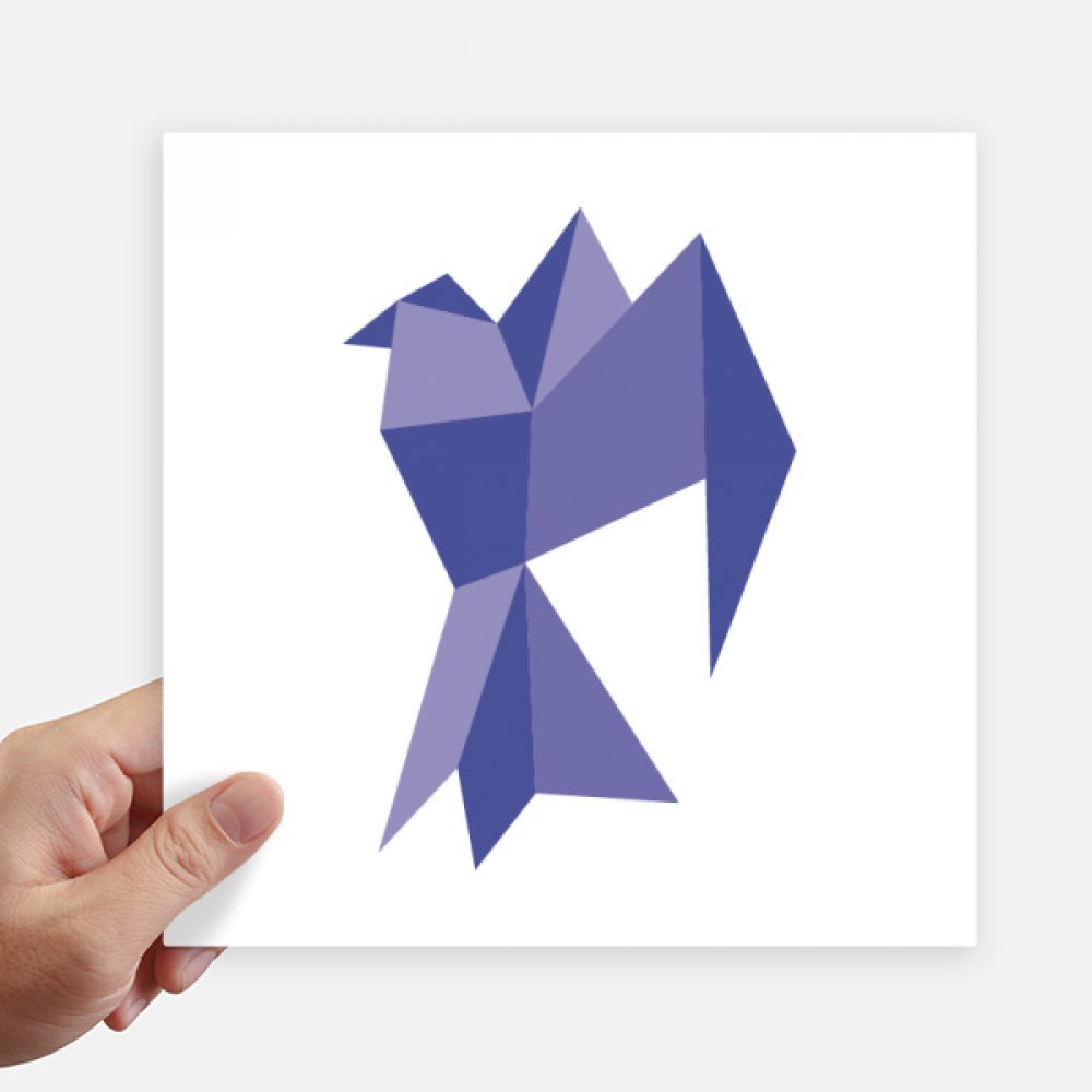 Vinilos de paloma abstracta púrpura de 20 cm para maletas y motos
