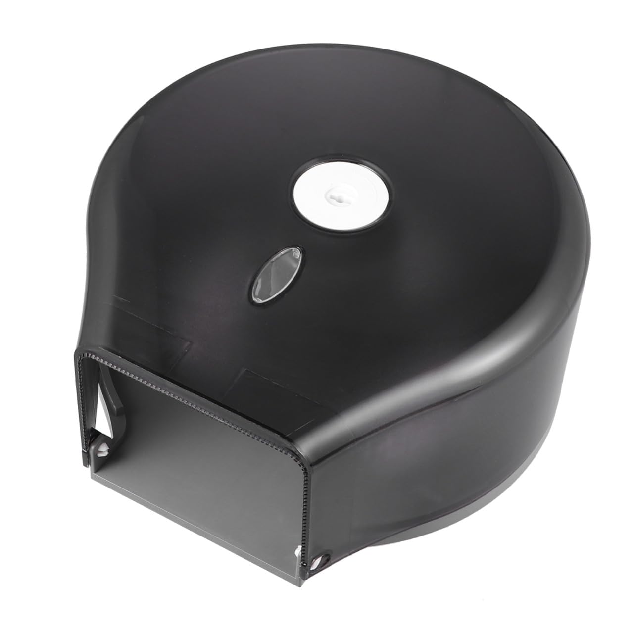 Dispensador de Papel Higiénico de Pared Negro Ventana para Nivel y Diseño Cerradura, Material Abs Resistente para Hotel y Bar