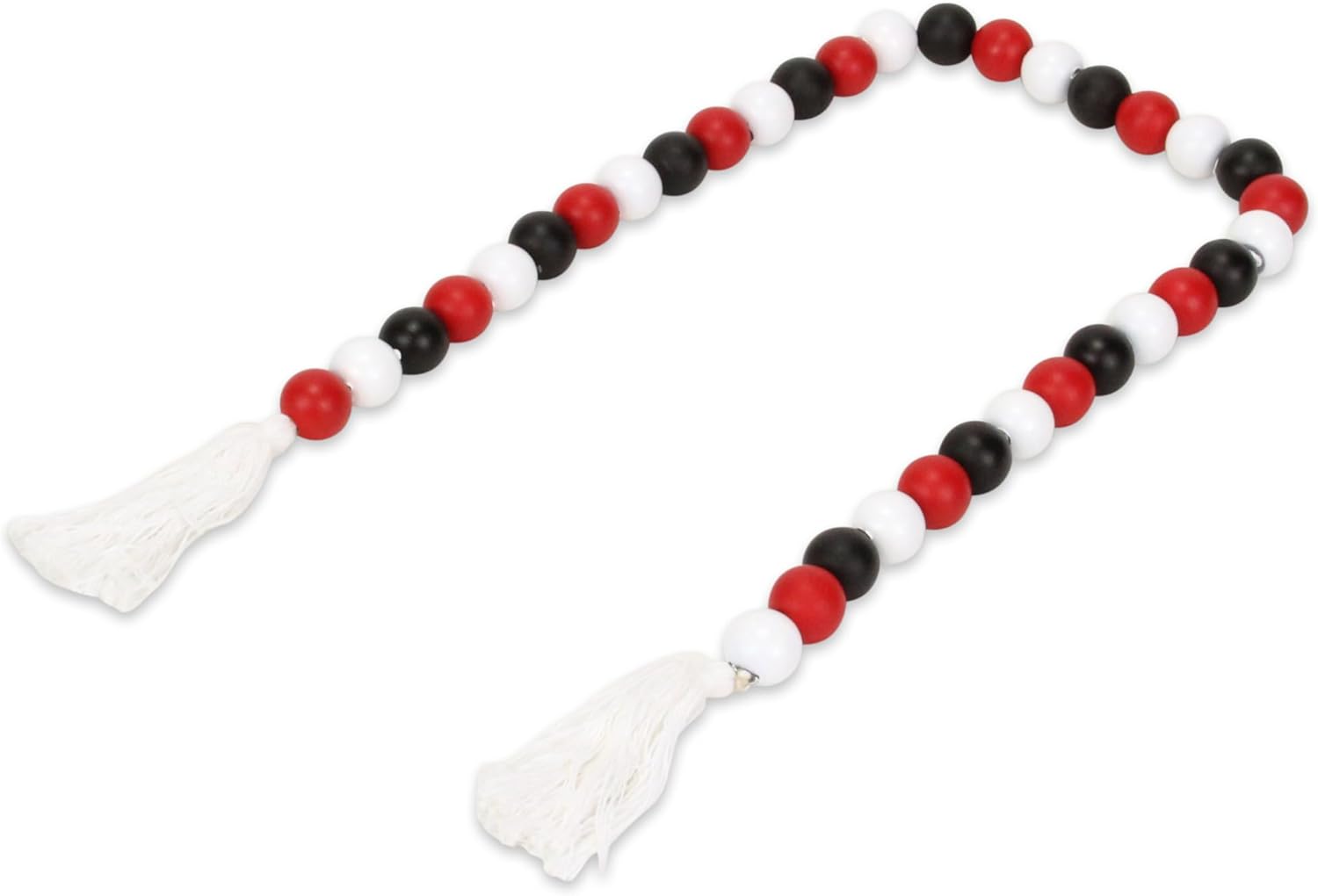 Kira Red White and Black Beaded Garland 6044