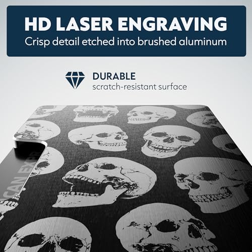 Image of Engraved Aluminum Wallet for Men - Slim Money Clip & Card Holder with Engraved Finish. Enhanced RFID Blocking, Compact, Unique & Minimalist Wallets