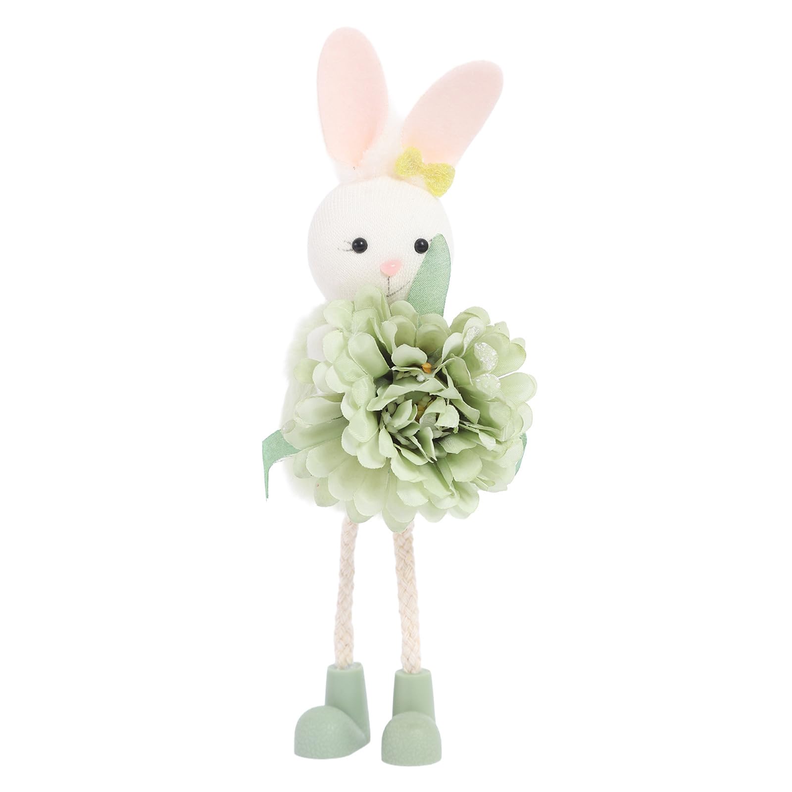 Creative Angelic Rabbits Hanging Decoration Floral for Easter Celebration Accessory Rabbits Ornament
