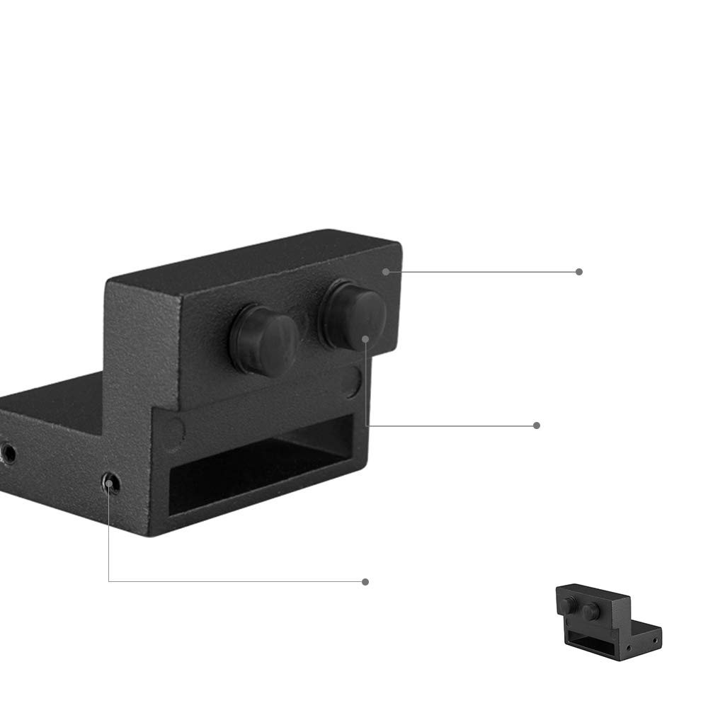 Set di Accessori per Porte Scorrevoli, Kit di ferramenta per Porta Scorrevole, Guida per Pavimento della Porta, Liscio, Silenzioso, Robusto (183 CM, Stile Classico)