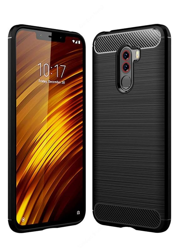 Image of Hybrid Carbon Fiber Back Case for Poco F1 (Black)
