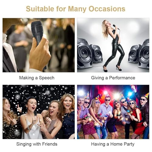 Image of TP TROOPS Microphone,Dynamic Vocal Microphone for Speaker,Wired Handheld Mic with On /Off Switch and 6ft Detachable Cable