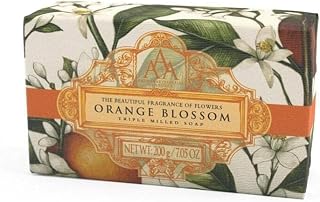 AAA Somerset Triple Milled Luxury Soap Bar Orange Blossom, Shea Butter Enriched, 7oz - Moisturizing Floral Fragrance