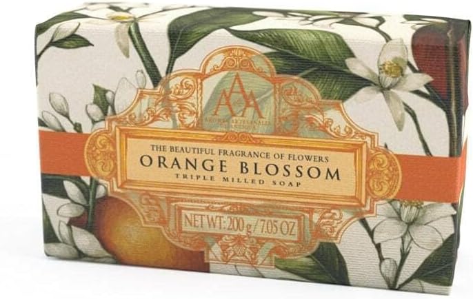 Sabonete em Barra AAA by Somerset Tripla Moagem, Flor de Laranjeira, Laranja, 200 g