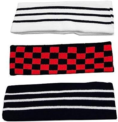 3PCS Elastic Unisex Headband for Running, Workout, Yoga, Basketball