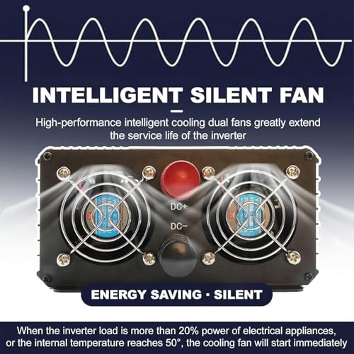 Onduleur pure sinus 5000W DC 12V à AC 220V pour voiture