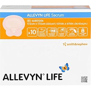 Medizinischer Allevyn Life Sacrum Silikonschaumverband für Wundversorgung 17,2 x 17,5 cm