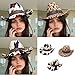 Cool Riders Hat Fashionable Cow Print Top Wide Brims for Western Theme Parties Hiking Adult Unisex Everyday Wear Western Part