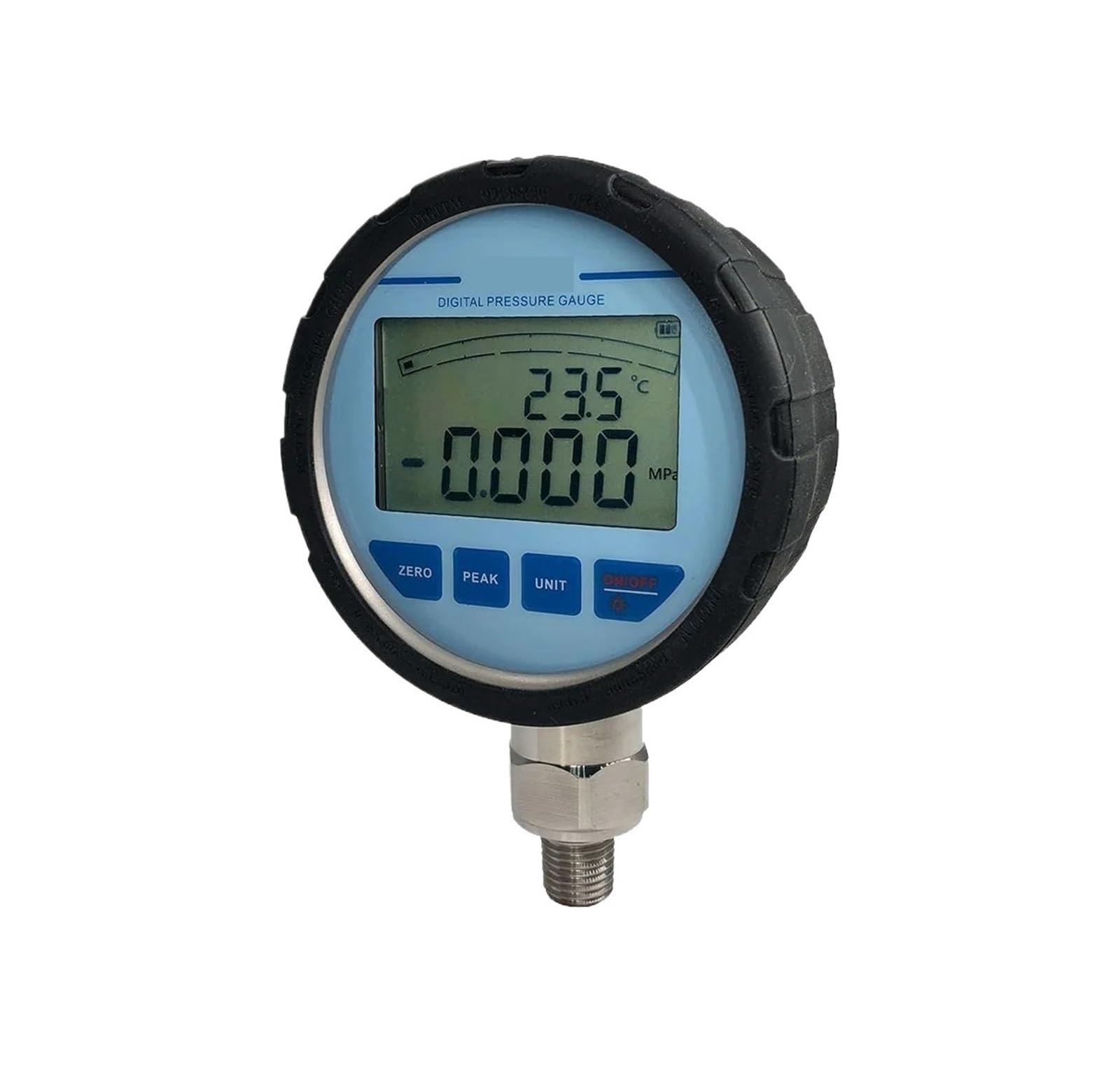 Dokładność manometru 0,5% FS Membrana 316L LCD Manometr cieczy ze stali nierdzewnej Cyfrowy manometr ciśnienia (0-25 MPa)