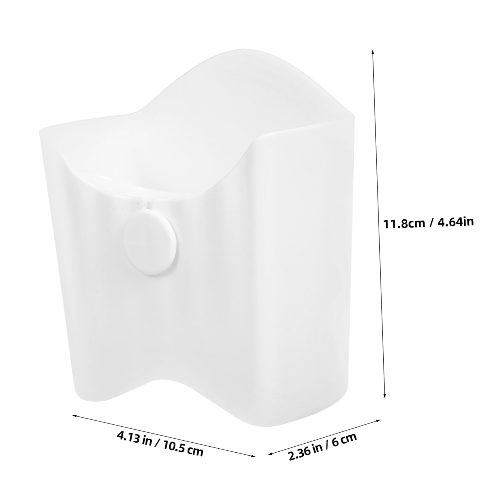 GRIRIW Chip Cup Reusable French Fry Holder Reusable Salad Cups Fries Container Food Serving Cup Snacks Serving Cup Snack Container French Fries Holder Take Out Food Cups White Pp