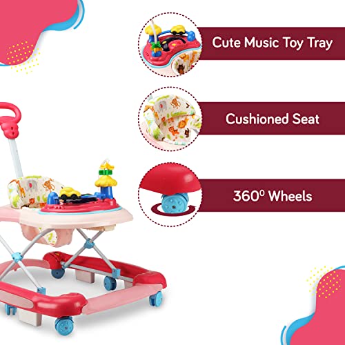 LuvLap-Comfy-Baby-Walker-Rocker-with-Parental-Push-Handle-Anti-Fall-Anti-Skid-Mechanism-Height-Adjustable-with-Light-Rattle-Musical-Toys-Cushioned-Walker-for-Baby-6-18months-Pink
