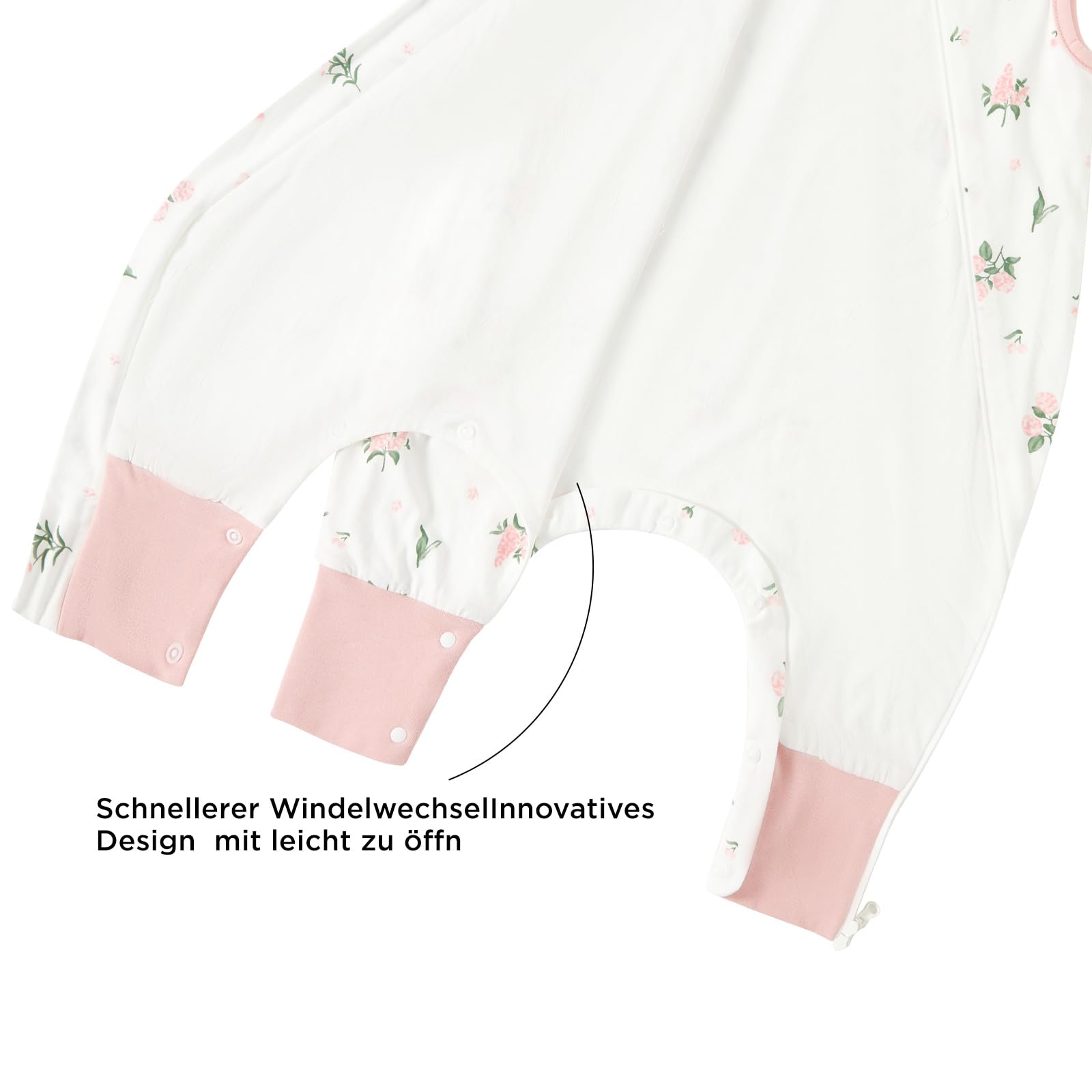 Duomiaomiao Sacco nanna Confezione da 2 sacchi a pelo con piedi, 0,5 Tog, per bambini, in cotone leggero, di alta qualità, adatto per bambini dai 2-3 anni