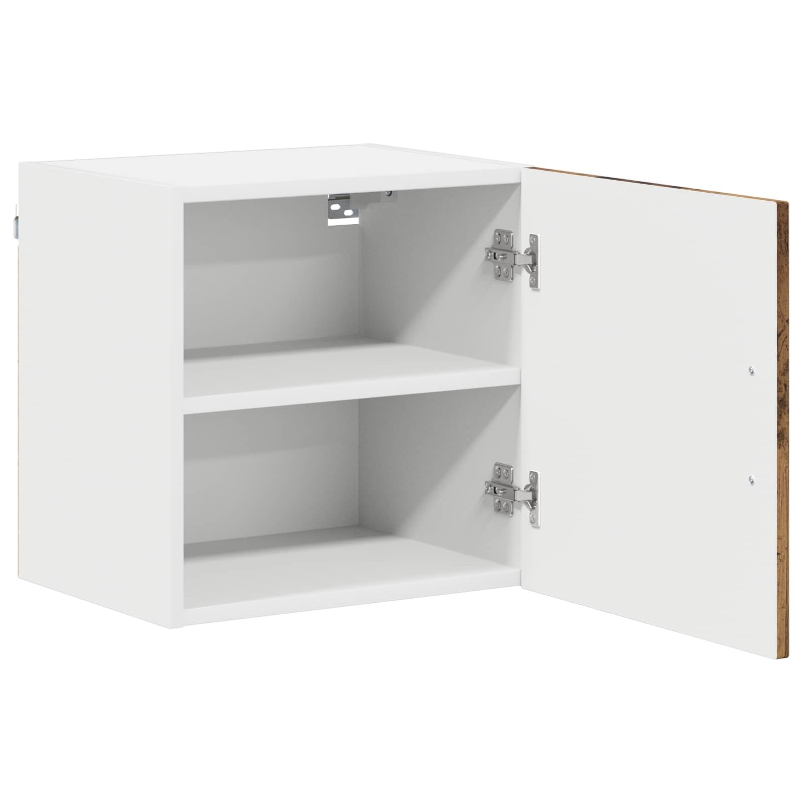 Geschirrspülerfront Kalmar Altholz aus Holzwerkstoff, 40 x 31 x 40 cm, Küchen-Wandschrank mit 2 Regalen, 1 Tür, Stauraum für Küchenzubehör, innen für Moderne Küchen