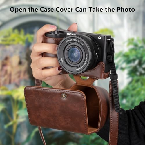 Funda protectora de cuero PU para cámara Sony ZV-E10 II miniatura 6