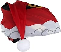 Vista 2 de Santa - Funda de casco de Navidad para ciclismo de snowboard - Mejorada