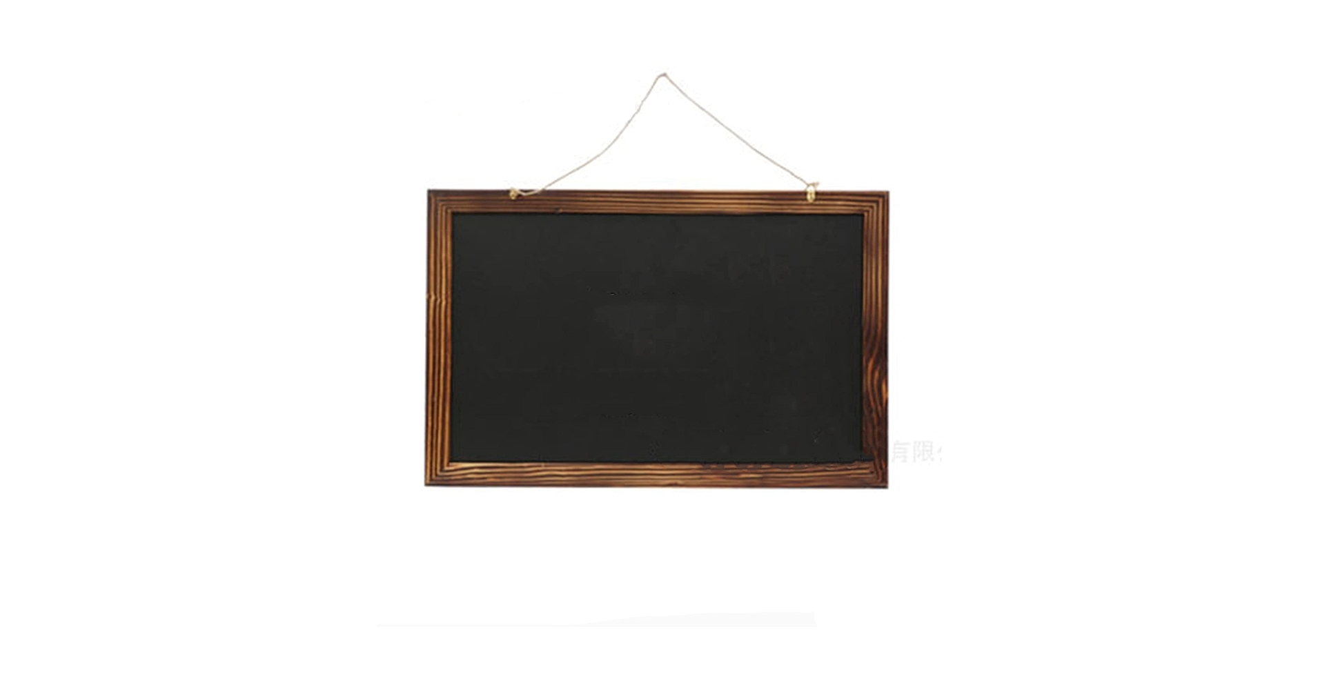 Amazon.co.jp: ブラックボード 木製フレーム黒板ぶら下がって