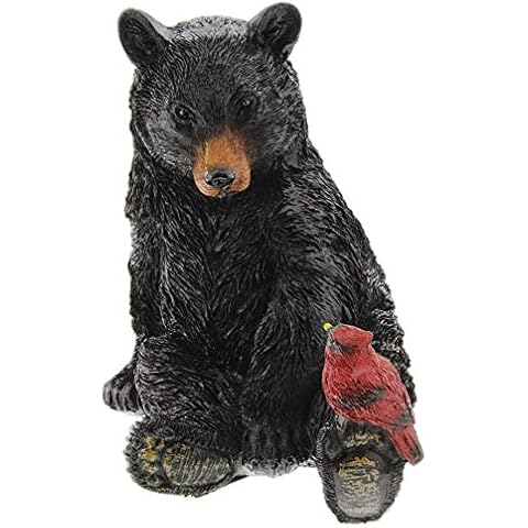 The Bridge Collection Black Bear and Cardinal Friend Figurine Cover