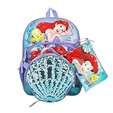 BIOWORLD The Little Mermaid 16' 5-Piece Backpack and Lunchbox Set
