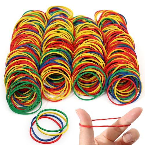 600 Stück Gummiringe, 200g，38mm Gummiringe Verschiedene Größen, Farbe Im Haushalt Rubber Band，Kann zu Hause, im Büro usw. verwendet werden, wiederverwendbar und langlebig.