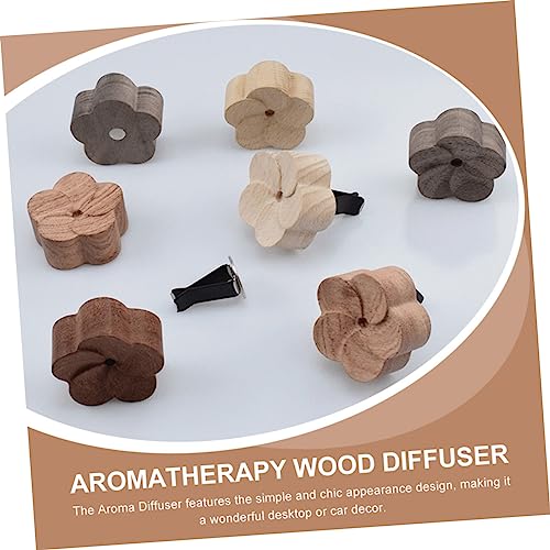 Difusor aromático de madera para auto 3pcs miniatura 4