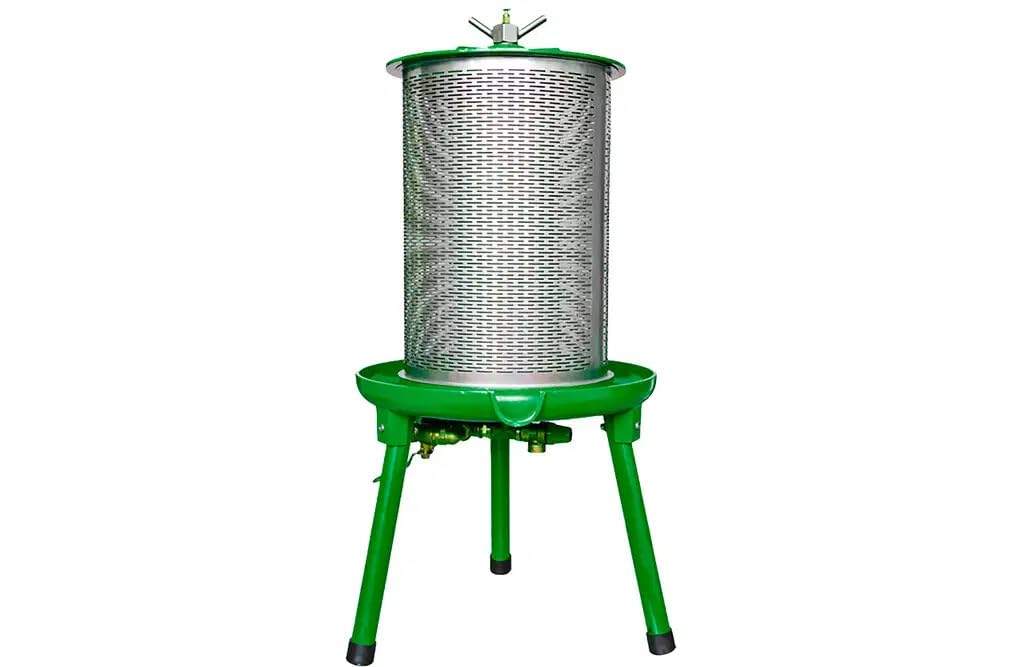 P. Lindberg 20-Liter-Hydropress-Obstpresse, Apfelpresse aus Edelstahl