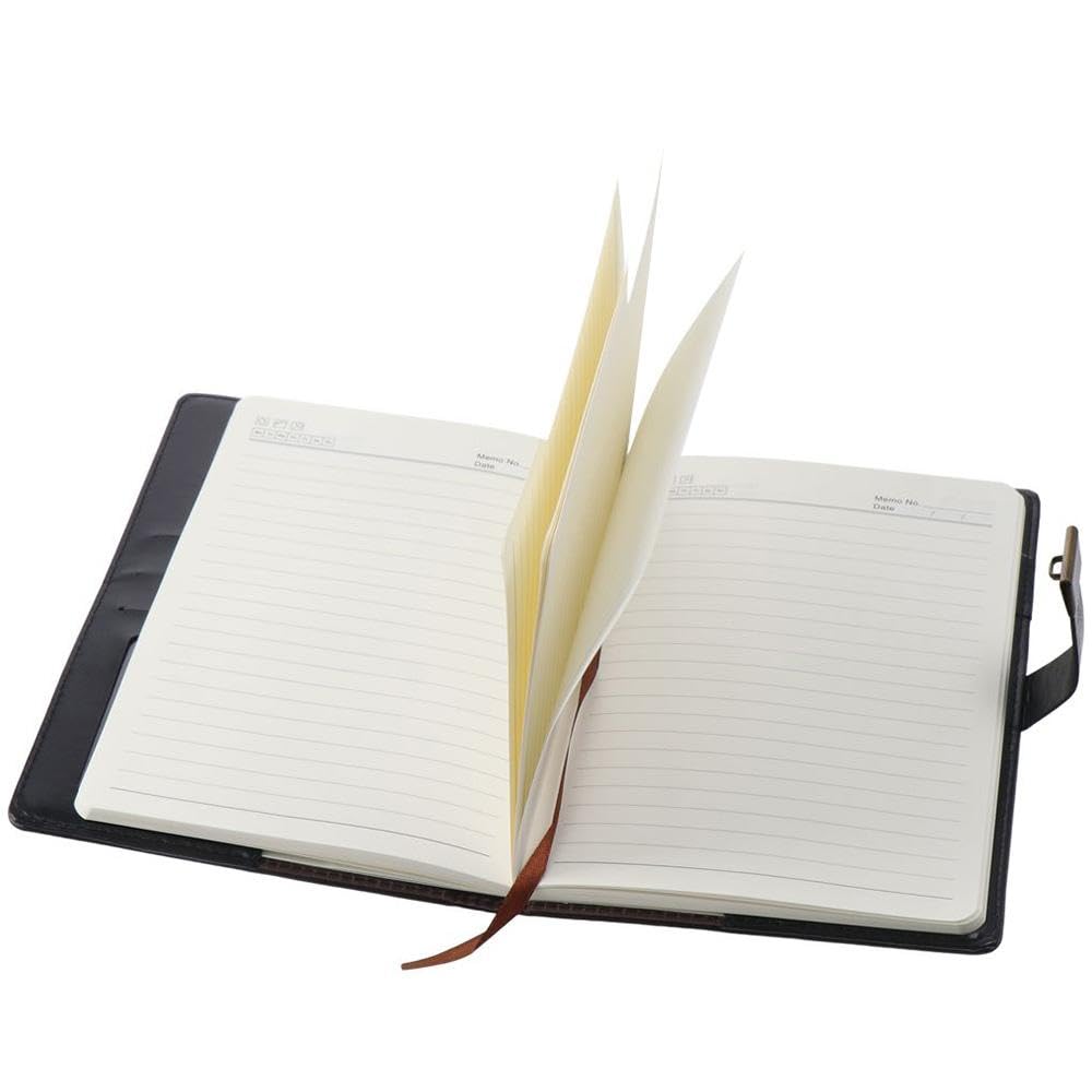 Risedot 200 Pages Journal with Lock, Hot Foil Stamping Embossed Design Cover Black Diary - Image 2