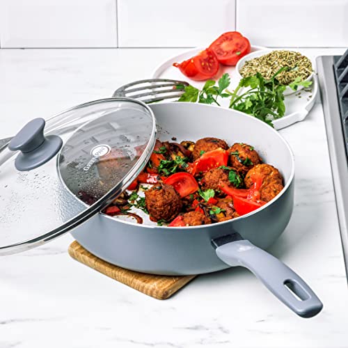 Greenpan CC004524-001 Dover Healthy Ceramic Nonstick, 3Qt Saute Pan Jumbo Cooker thumb #4