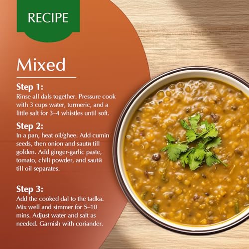 Image of Amazon Brand - Vedaka Premium Unpolished Mixed Dal, 500 g