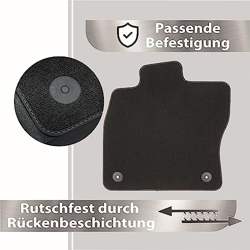 Tapis de sol anti-dérapant VW Golf 6 Cabriolet velours robuste