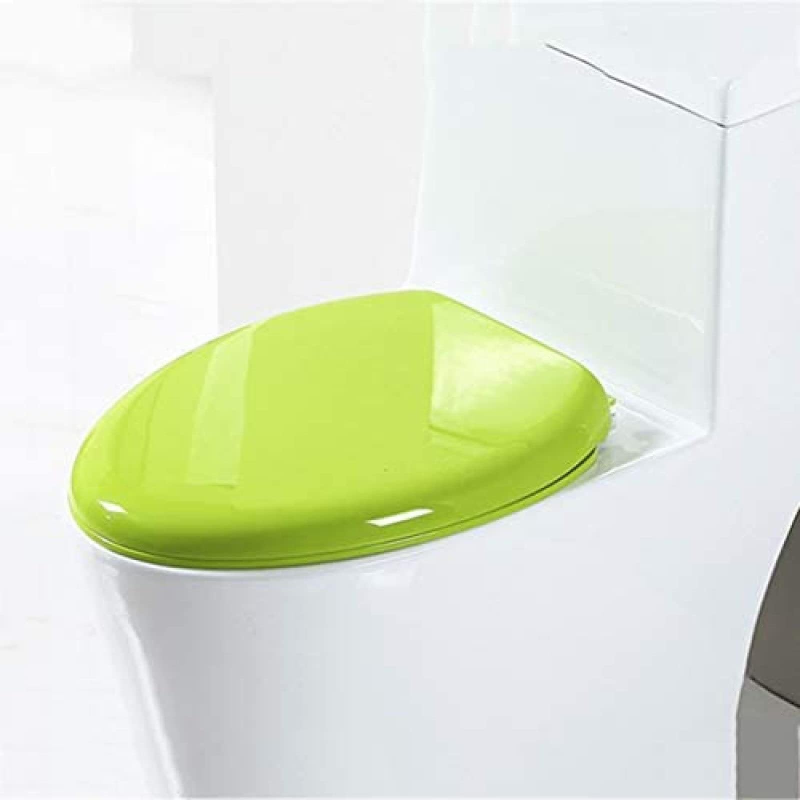 Asiento de Inodoro con Sistema de Empuje y tracción, desmontaje Sencillo y rápido, Forma de V, fácil de Limpiar e Instalar.