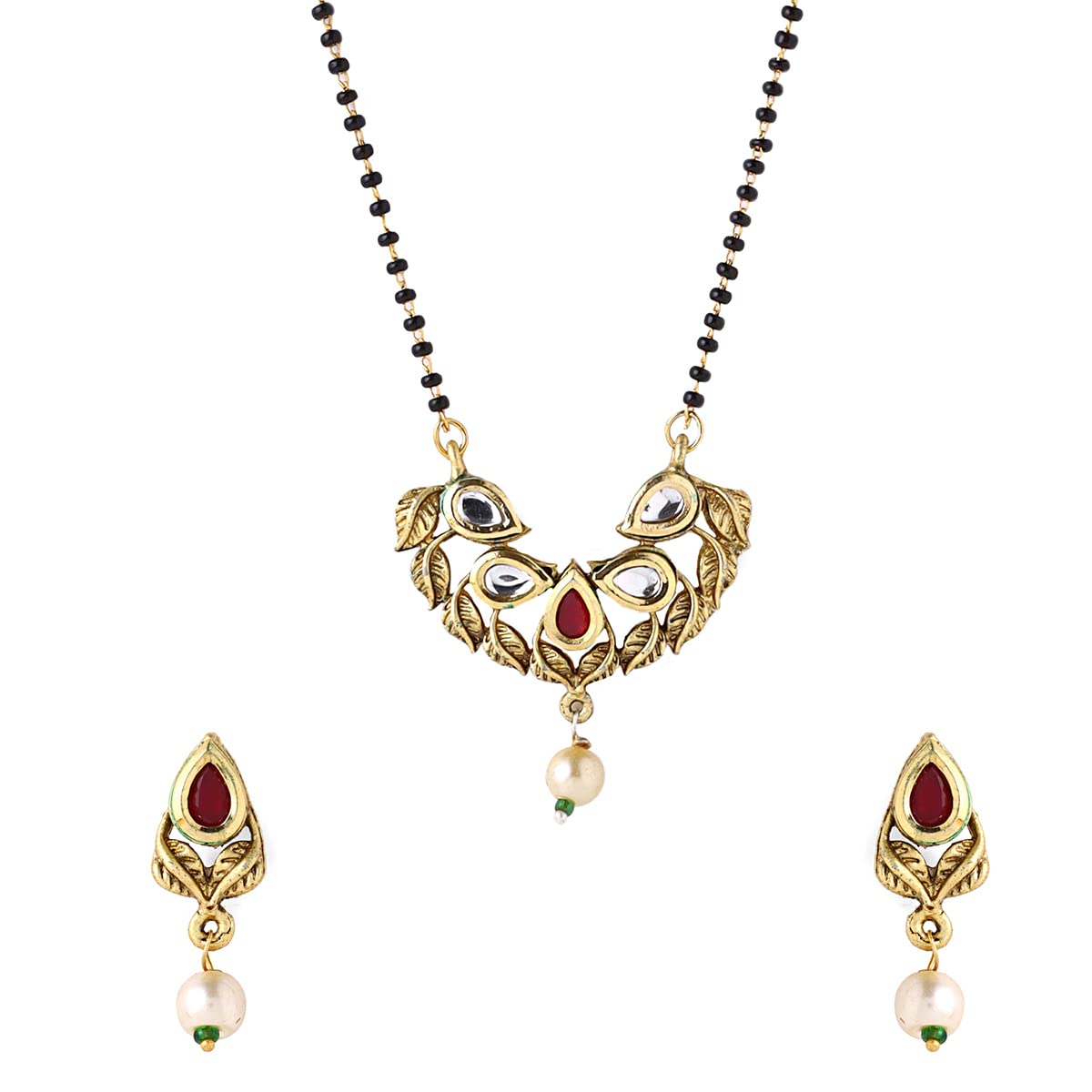 Yellow Chimes Mangalsutra for Women Traditional Black Beads Mangalsutra | Gold Plated Mangalsutra | Nallapusalu Chains for Women| Anniversary Gift for Wife Birthday Gift for Women & Girls (B0BJ6KX94D) Amazon Price History, Amazon Price Tracker