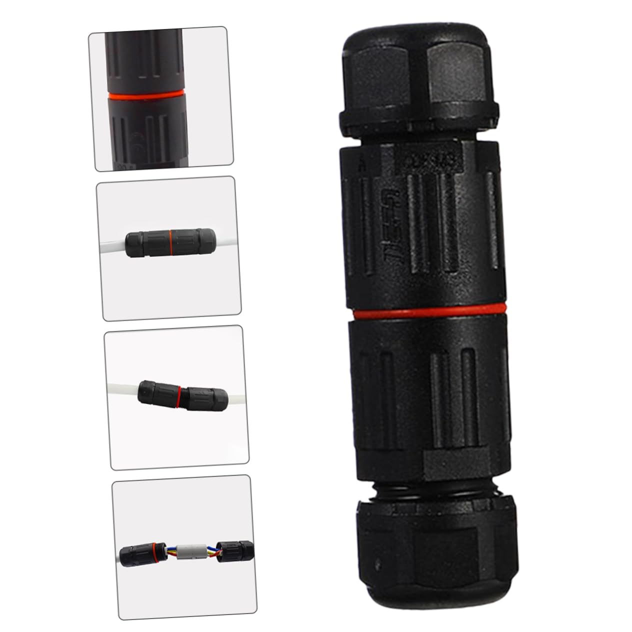 Cabilock 4 Sätze Wasserdichter Stecker Im Freien Kabelverbinder Elektrischer Für Den Außenbereich Kleine Drahtverbinder Elektrischer Kabelstecker Nylonpa Schwarz 5 Stücke * 4