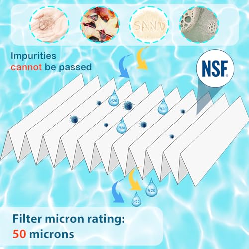 Filtre de jacuzzi C-7626 haute performance avec surface 2,5 m² - 4