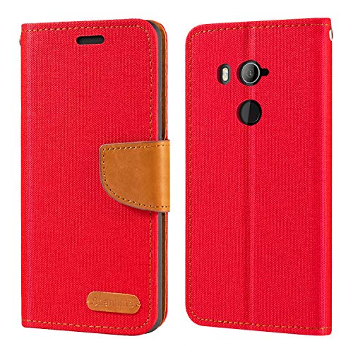 HTC U11 Eyes Case, Oxford Leather Wallet Case with Soft TPU Back Cover Magnet Flip Case for HTC U11 Eyes
