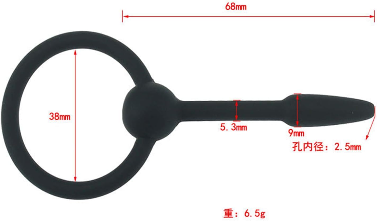 Massaggiatore per intubazione uretrale da uomo in silicone