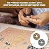 Anneaux Bijoux, 2780 Pièces Anneau Acier Inoxydable, Anneaux pour Bijoux, Anneaux Bijoux Acier Inoxydable, Anneau Ouvertz, Anneau Doré, Creation Bijoux Acier Inoxydable pour DIY Colliers Bracelets #4