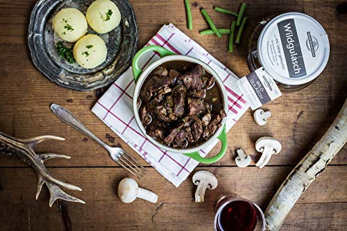 Dürrröhrsdorfer Wildgulasch im Glas, mit Wildschweinfleisch aus der Sächsischen Schweiz (1 x 500g)