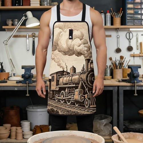 Delantal ajustable de trabajo con 8 bolsillos para hombre y mujer miniatura 4