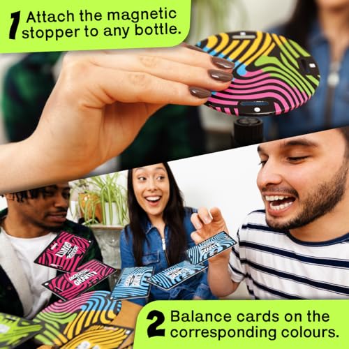 Image of Big Potato Cards vs Gravity Pro: Ultimate Stacking & Balancing Travel Game | Waterproof Card Game for Camping, Vacations & Family Fun | 2-8 Players