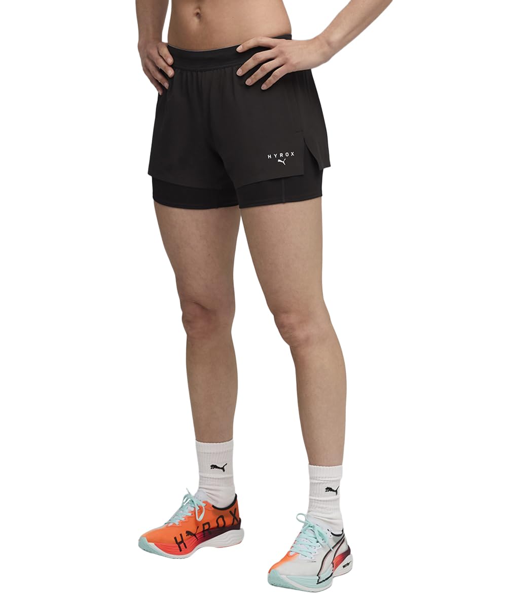 Puma Womens Hyrox 2in1 Shorts Puma Black 10